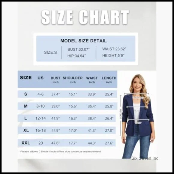 Long Sleeve Lapel Button Jersey Knit Blazer with Pockets